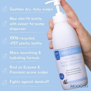 Moogoo Natural Milk Free from Harsh Synthetic Detergents Gentle Shampoo NEW